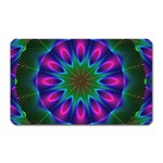 Star Of Leaves, Abstract Magenta Green Forest Magnet (Rectangular) Star Of Leaves, Abstract Magenta Green Forest Magnet (Rectangular)