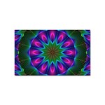 Star Of Leaves, Abstract Magenta Green Forest Sticker 10 Pack (Rectangle) Star Of Leaves, Abstract Magenta Green Forest Sticker 10 Pack (Rectangle)