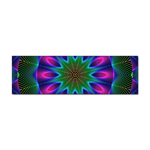 Star Of Leaves, Abstract Magenta Green Forest Bumper Sticker 10 Pack from ArtsNow.com Front