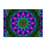 Star Of Leaves, Abstract Magenta Green Forest A4 Sticker 10 Pack Star Of Leaves, Abstract Magenta Green Forest A4 Sticker 10 Pack
