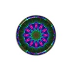 Star Of Leaves, Abstract Magenta Green Forest Golf Ball Marker 10 Pack (for Hat Clip) Star Of Leaves, Abstract Magenta Green Forest Golf Ball Marker 10 Pack (for Hat Clip)