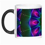 Star Of Leaves, Abstract Magenta Green Forest Morph Mug Star Of Leaves, Abstract Magenta Green Forest Morph Mug