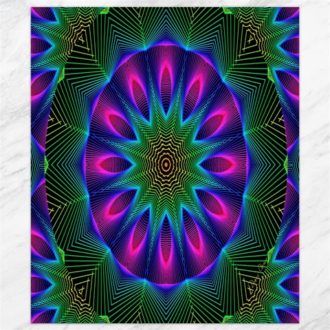 Star Of Leaves, Abstract Magenta Green Forest Canvas 8  x 10  (Unframed) from ArtsNow.com 8.15 x9.66  Canvas - 1