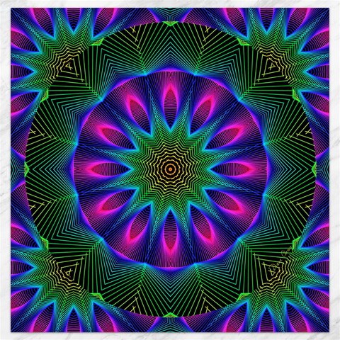 Star Of Leaves, Abstract Magenta Green Forest Canvas 12  x 12  (Unframed) from ArtsNow.com 11.4 x11.56  Canvas - 1