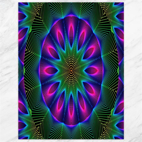 Star Of Leaves, Abstract Magenta Green Forest Canvas 12  x 16  (Unframed) from ArtsNow.com 11.86 x15.41  Canvas - 1