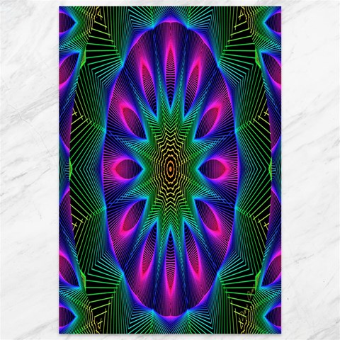 Star Of Leaves, Abstract Magenta Green Forest Canvas 12  x 18  (Unframed) from ArtsNow.com 11.88 x17.36  Canvas - 1