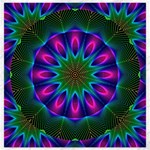 Star Of Leaves, Abstract Magenta Green Forest Canvas 16 x 16 (Unframed) Star Of Leaves, Abstract Magenta Green Forest Canvas 16 x 16 (Unframed)