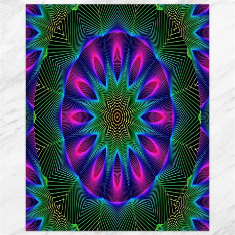 Star Of Leaves, Abstract Magenta Green Forest Canvas 16  x 20  (Unframed) from ArtsNow.com 15.75 x19.29  Canvas - 1