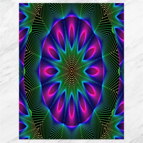 Star Of Leaves, Abstract Magenta Green Forest Canvas 18  x 24  (Unframed) from ArtsNow.com 17.8 x23.08  Canvas - 1