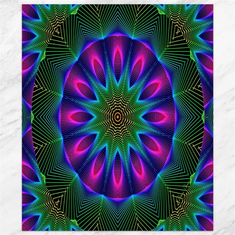 Star Of Leaves, Abstract Magenta Green Forest Canvas 20  x 24  (Unframed) from ArtsNow.com 19.57 x23.15  Canvas - 1