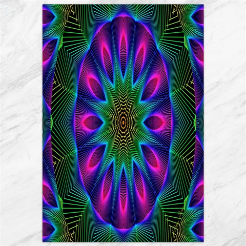 Star Of Leaves, Abstract Magenta Green Forest Canvas 20  x 30  (Unframed) from ArtsNow.com 19.62 x28.9  Canvas - 1