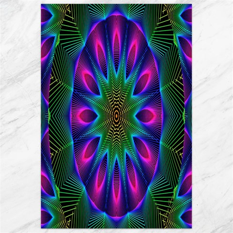 Star Of Leaves, Abstract Magenta Green Forest Canvas 24  x 36  (Unframed) from ArtsNow.com 23.35 x34.74  Canvas - 1
