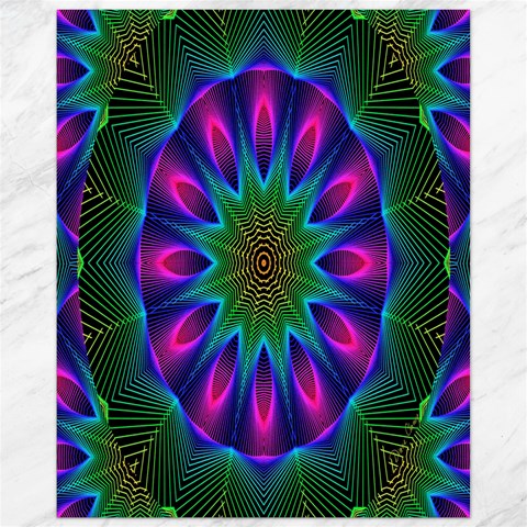Star Of Leaves, Abstract Magenta Green Forest Canvas 11  x 14  (Unframed) from ArtsNow.com 10.95 x13.48  Canvas - 1
