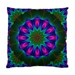 Star Of Leaves, Abstract Magenta Green Forest Cushion Case (Single Sided) 