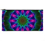 Star Of Leaves, Abstract Magenta Green Forest Pencil Case Star Of Leaves, Abstract Magenta Green Forest Pencil Case