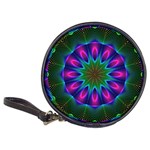 Star Of Leaves, Abstract Magenta Green Forest CD Wallet Star Of Leaves, Abstract Magenta Green Forest CD Wallet