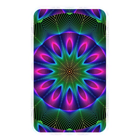 Star Of Leaves, Abstract Magenta Green Forest Memory Card Reader (Rectangular) from ArtsNow.com Front