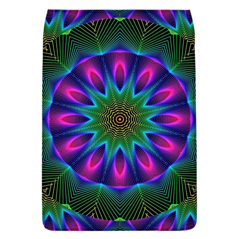 Star Of Leaves, Abstract Magenta Green Forest Removable Flap Cover (Large) from ArtsNow.com Front