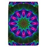 Star Of Leaves, Abstract Magenta Green Forest Removable Flap Cover (Large) Star Of Leaves, Abstract Magenta Green Forest Removable Flap Cover (Large)