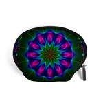 Star Of Leaves, Abstract Magenta Green Forest Accessories Pouch (Small) Star Of Leaves, Abstract Magenta Green Forest Accessories Pouch (Small)