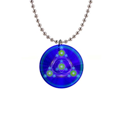 Balance 1  Button Necklace from ArtsNow.com Front