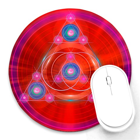 Balance Round Mousepad from ArtsNow.com Front