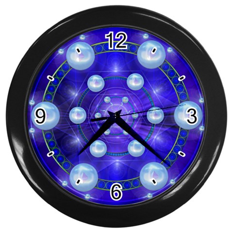 Blueprint Wall Clock (Black) from ArtsNow.com Front