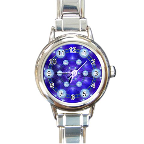 Blueprint Round Italian Charm Watch from ArtsNow.com Front
