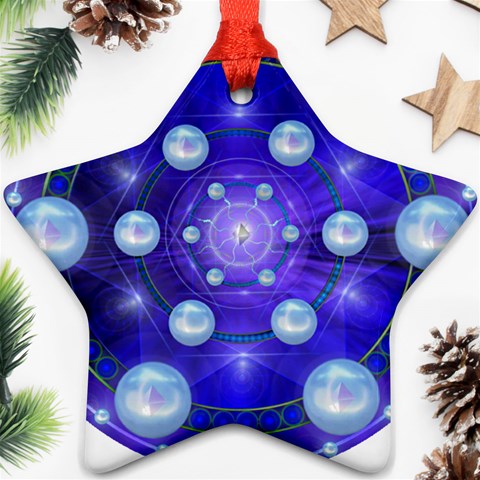 Blueprint Ornament (Star) from ArtsNow.com Front