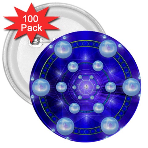 Blueprint 3  Button (100 pack) from ArtsNow.com Front