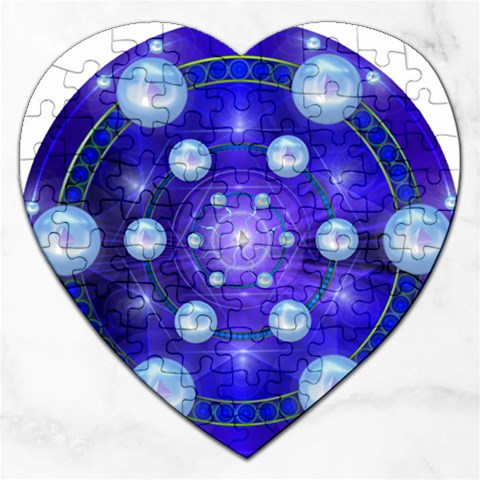 Blueprint Jigsaw Puzzle (Heart) from ArtsNow.com Front