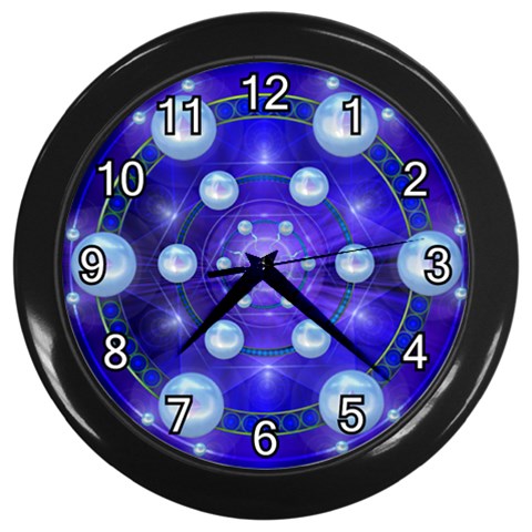 Blueprint Wall Clock (Black) from ArtsNow.com Front