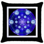 Blueprint Throw Pillow Case (Black)