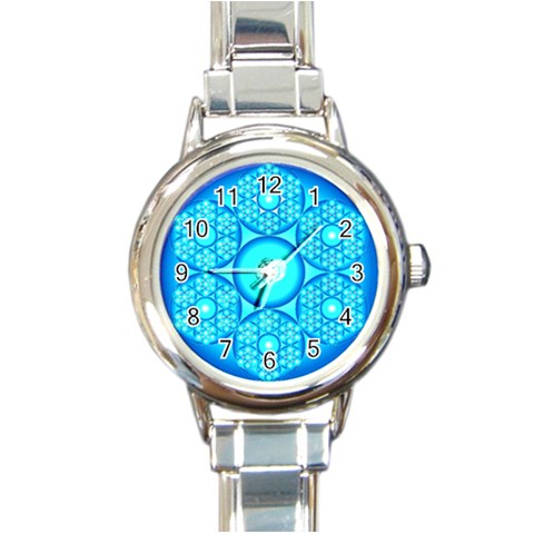 Cause  n Effect Round Italian Charm Watch from ArtsNow.com Front