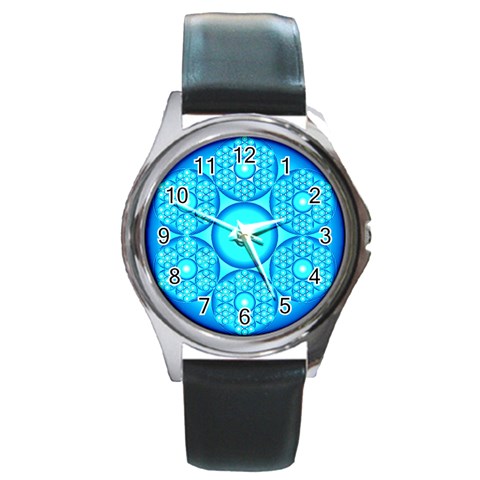 Cause  n Effect Round Metal Watch from ArtsNow.com Front