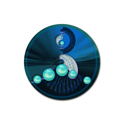 Communication Rubber Round Coaster (4 pack) from ArtsNow.com Front