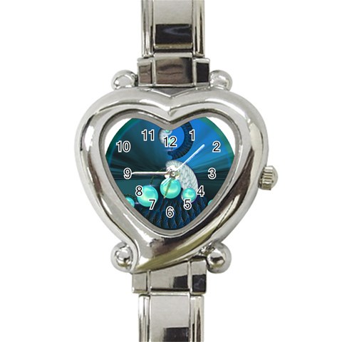 Communication Heart Italian Charm Watch from ArtsNow.com Front