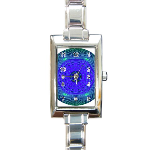 Connection Rectangular Italian Charm Watch from ArtsNow.com Front