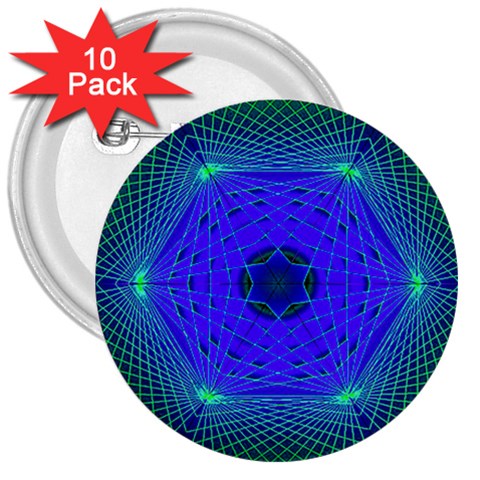 Connection 3  Button (10 pack) from ArtsNow.com Front