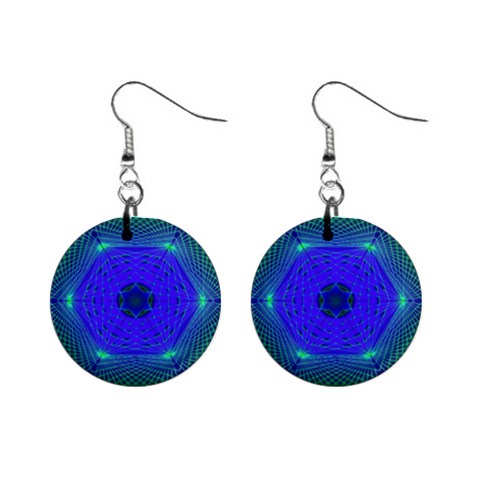 Connection 1  Button Earrings from ArtsNow.com Front