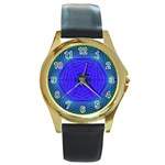 Connection Round Gold Metal Watch