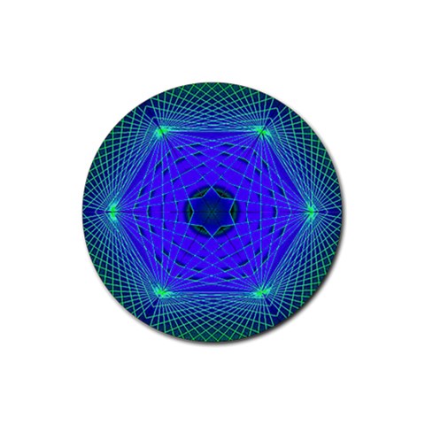 Connection Rubber Round Coaster (4 pack) from ArtsNow.com Front