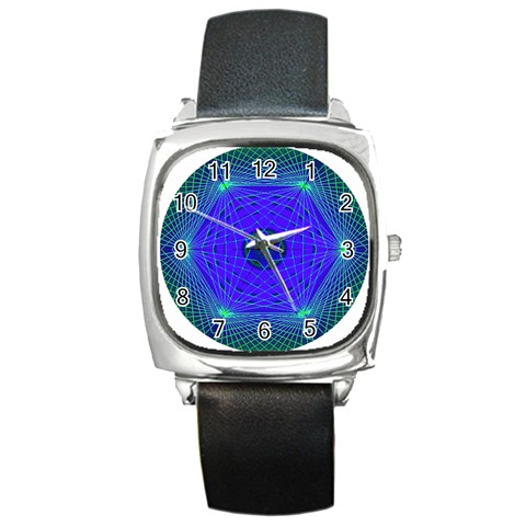 Connection Square Metal Watch from ArtsNow.com Front