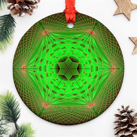 Connection Ornament (Round) from ArtsNow.com Front