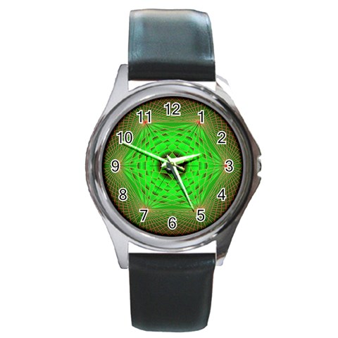 Connection Round Metal Watch from ArtsNow.com Front