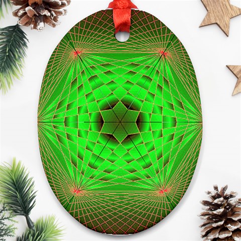 Connection Ornament (Oval) from ArtsNow.com Front