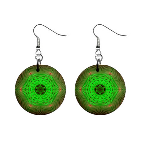 Connection 1  Button Earrings from ArtsNow.com Front