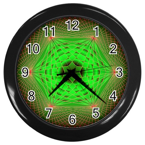 Connection Wall Clock (Black) from ArtsNow.com Front