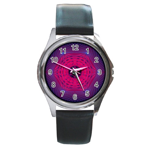 Connection Round Metal Watch from ArtsNow.com Front