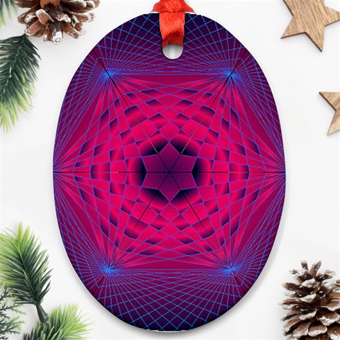 Connection Ornament (Oval) from ArtsNow.com Front